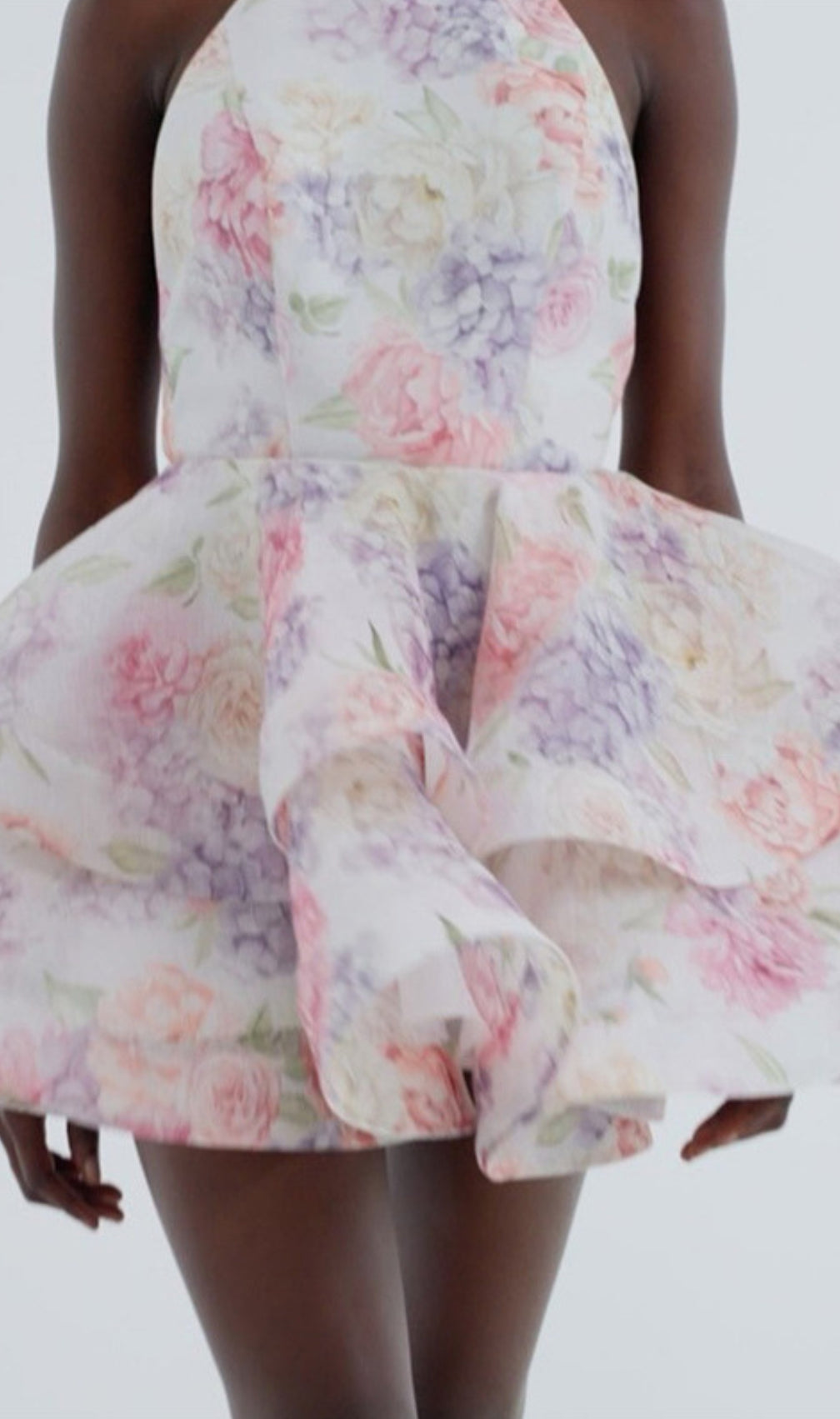 Duha Halter Floral Printed Mini Dress