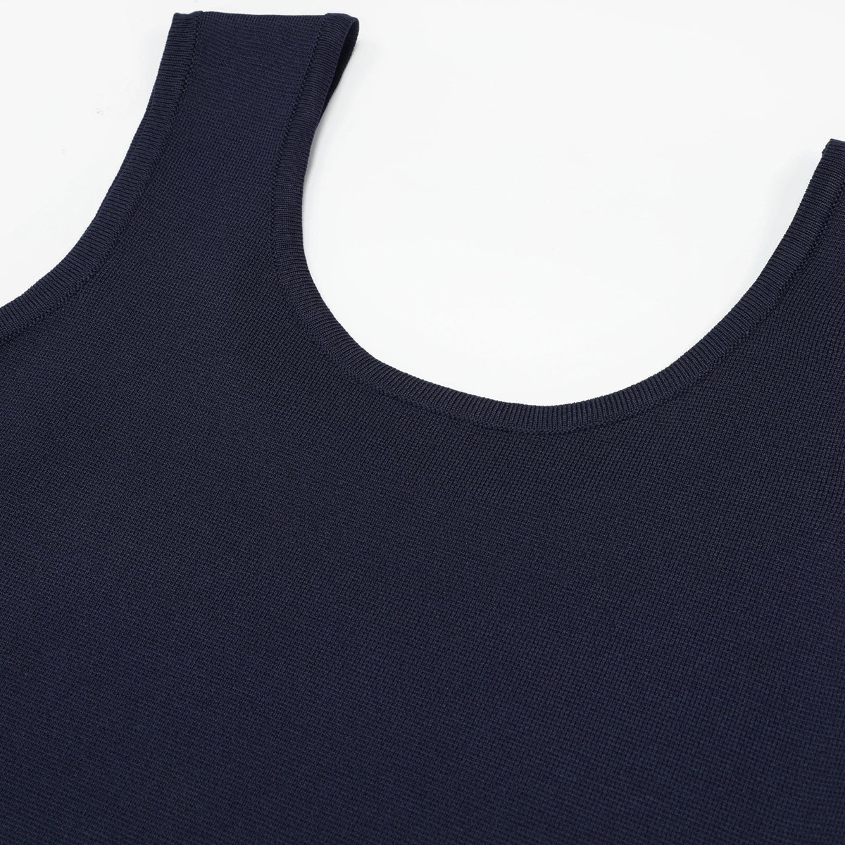 Kilikina Navy Blue Sleeveless Diamante Knit Midi Dress