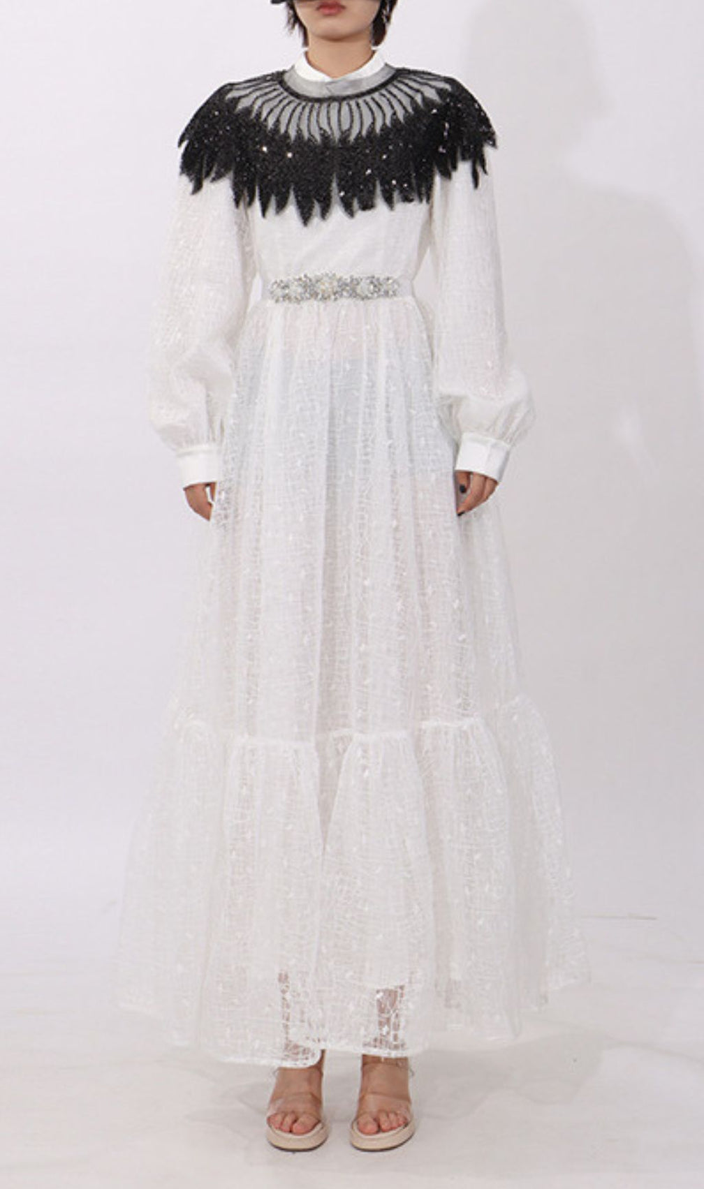 Hedy Sequin Long Sleeve Maxi Dress