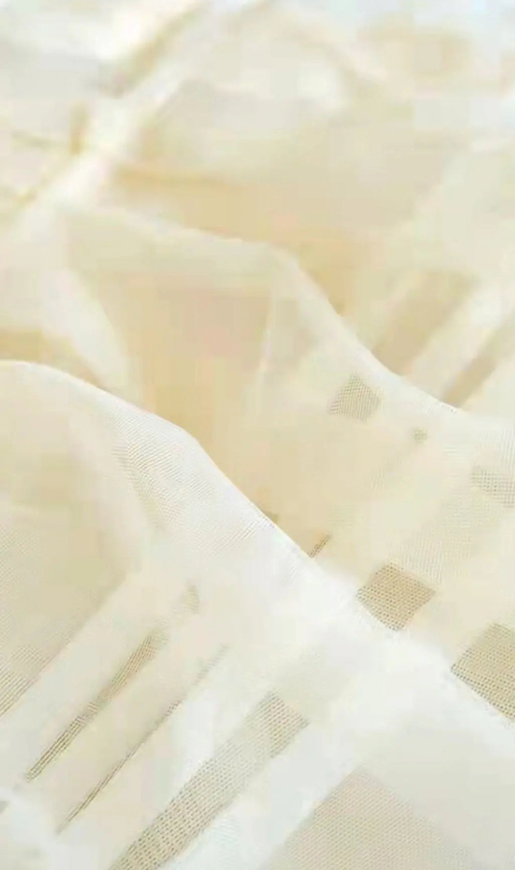 Ivory Herringbone Mesh Corset Top