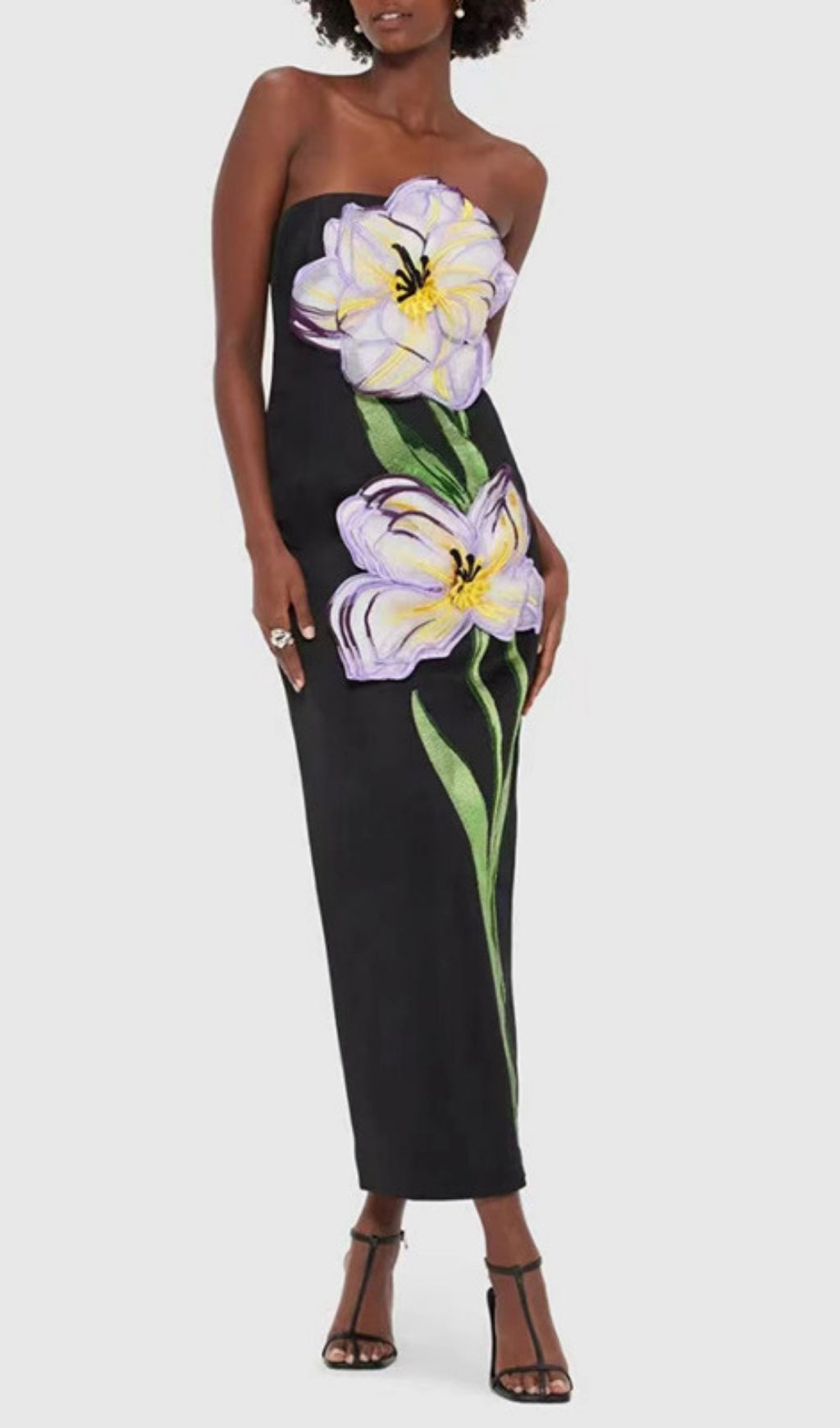 Freddy Strapless Flower Maxi Dress