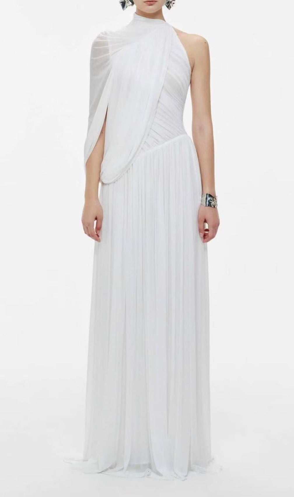 Kennedi Draped One-Shoulder Ruched Maxi Gown - Elegant Formal Dress