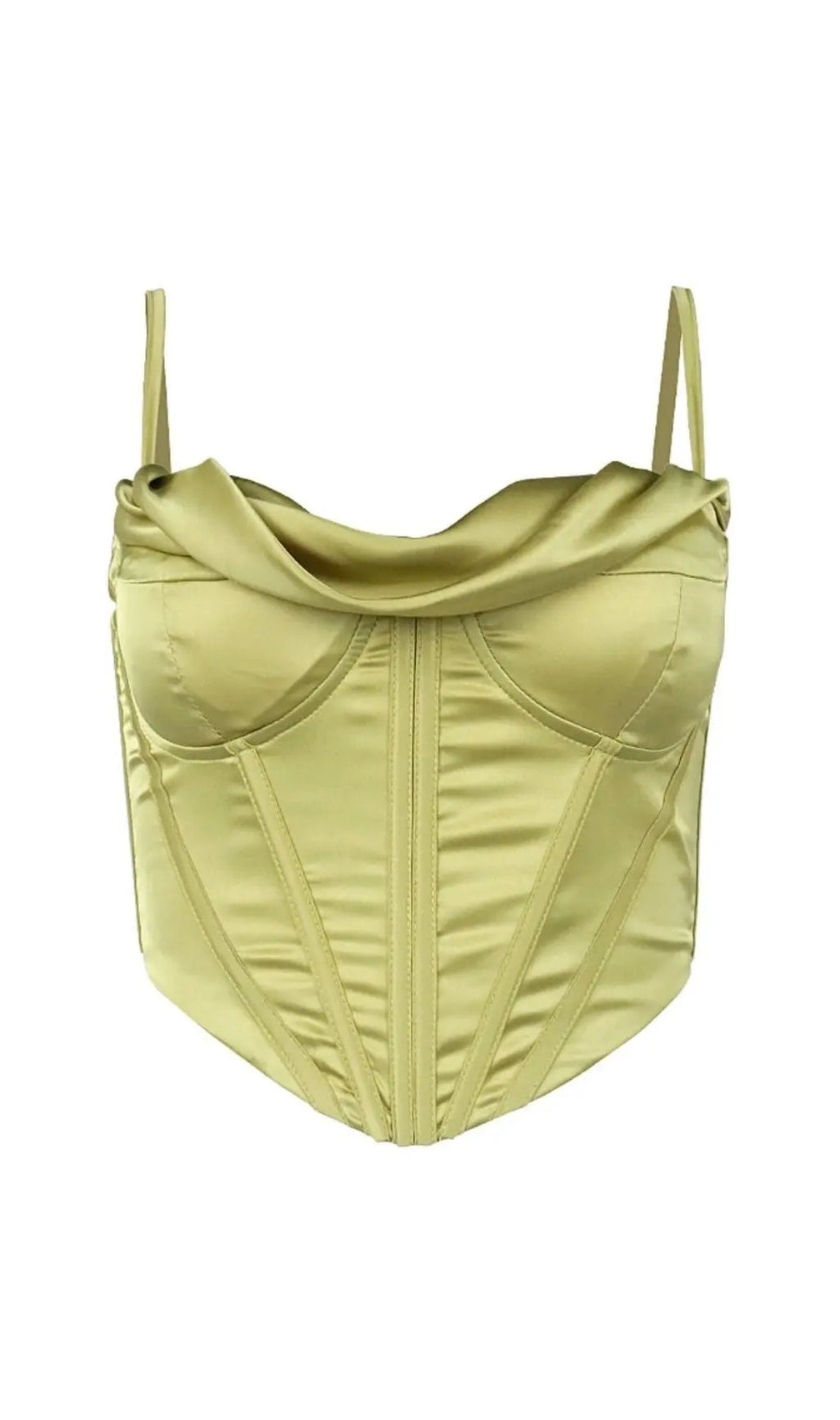 Chic Brown Ruched Sweetheart Corset Bustier Top for Women