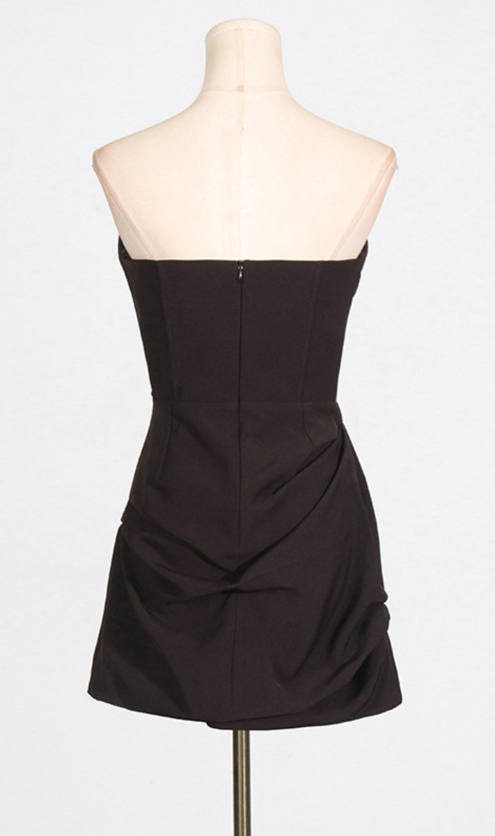 Carla Strapless Corset Pleated Mini Dress