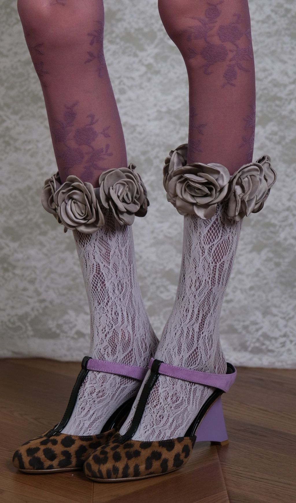 Tights & Rose Socks Set