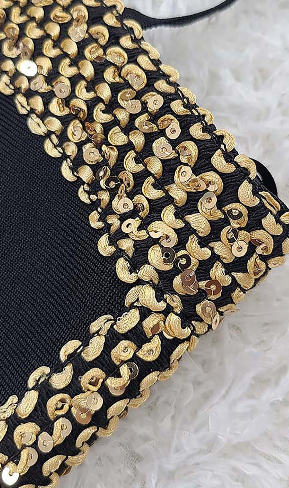 Sleeveless Strap Bandage Midi Dress In Black