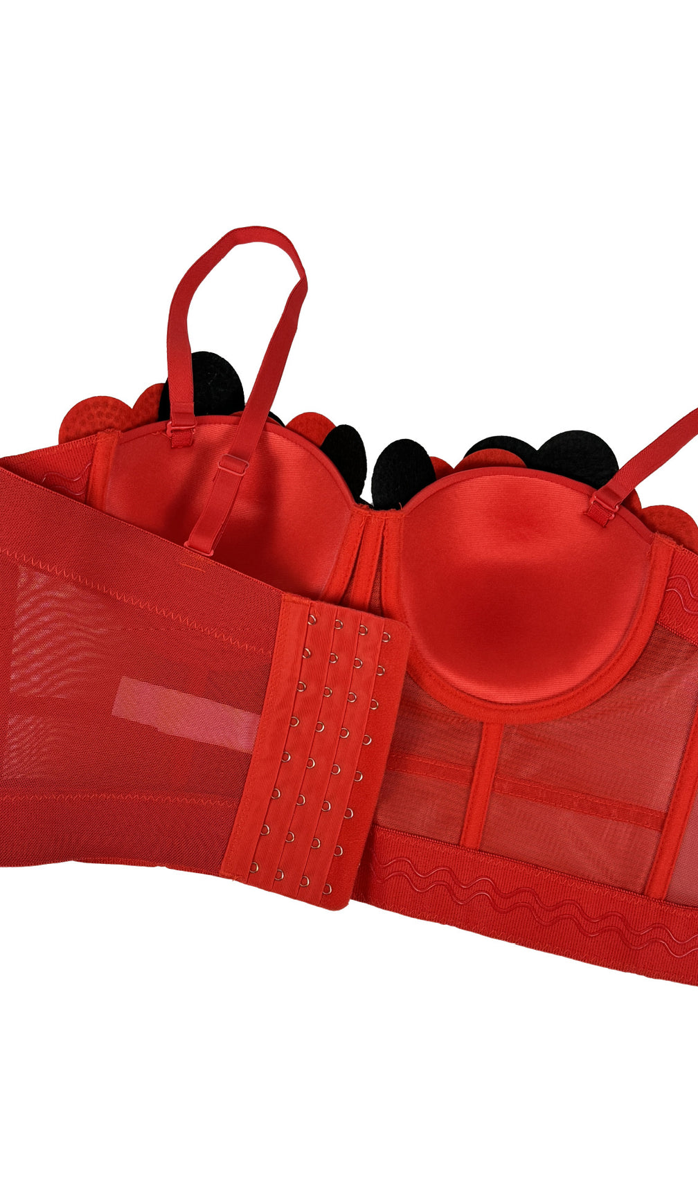 Java Dazzling Diamante Heart Crop Top | Sparkle & Shine Statement Piece