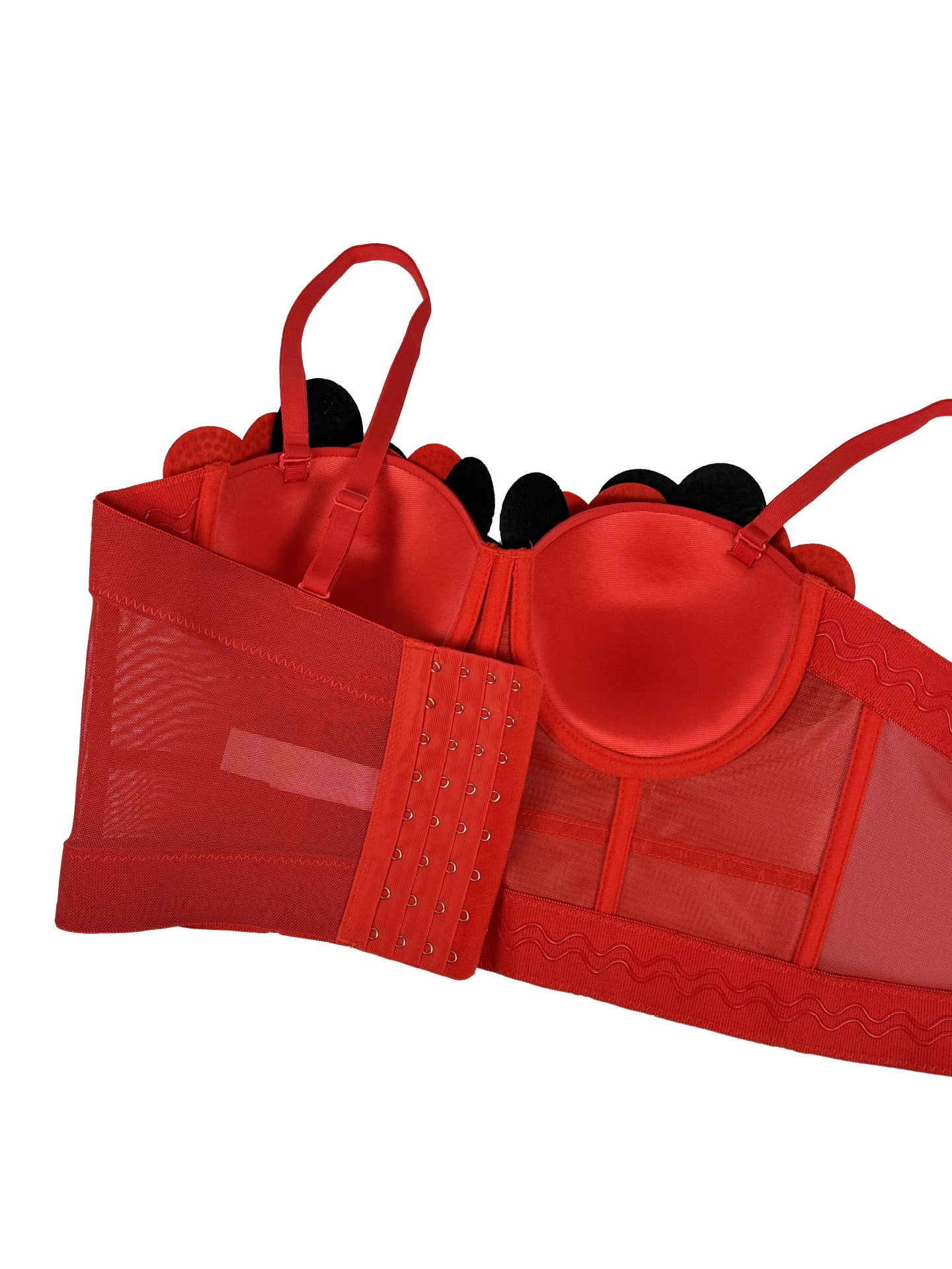 Java Dazzling Diamante Heart Crop Top | Sparkle & Shine Statement Piece