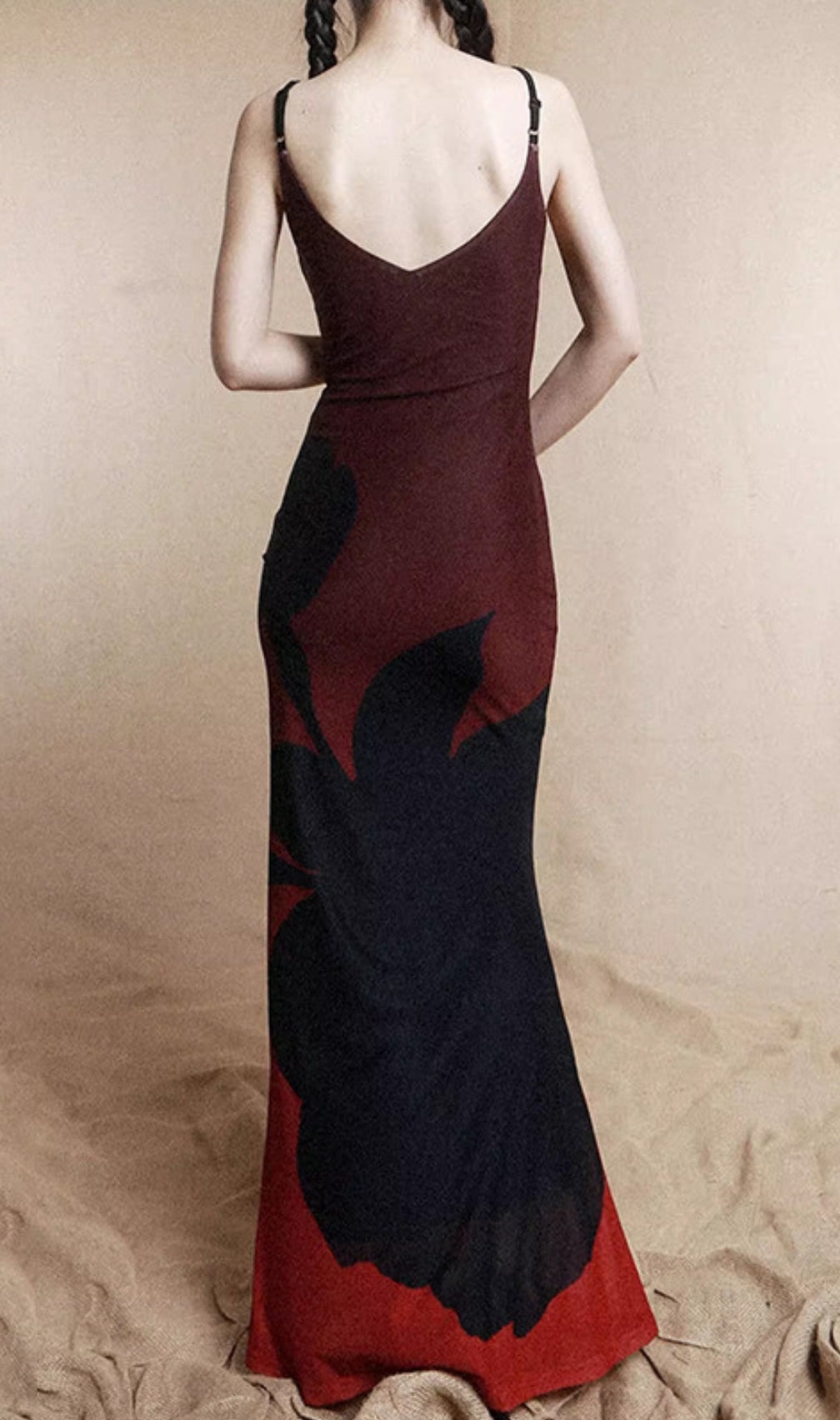 Elettra Flower Printed Maxi Dress