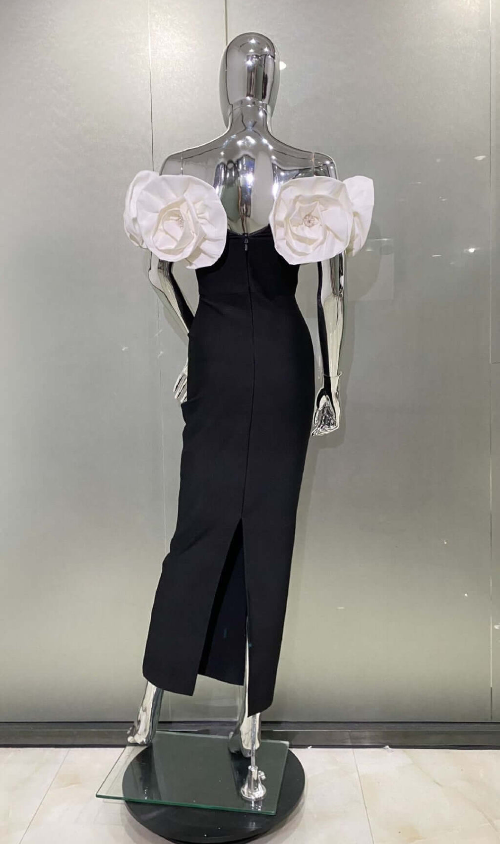 Ananux Flower Drcor Maxi Dress