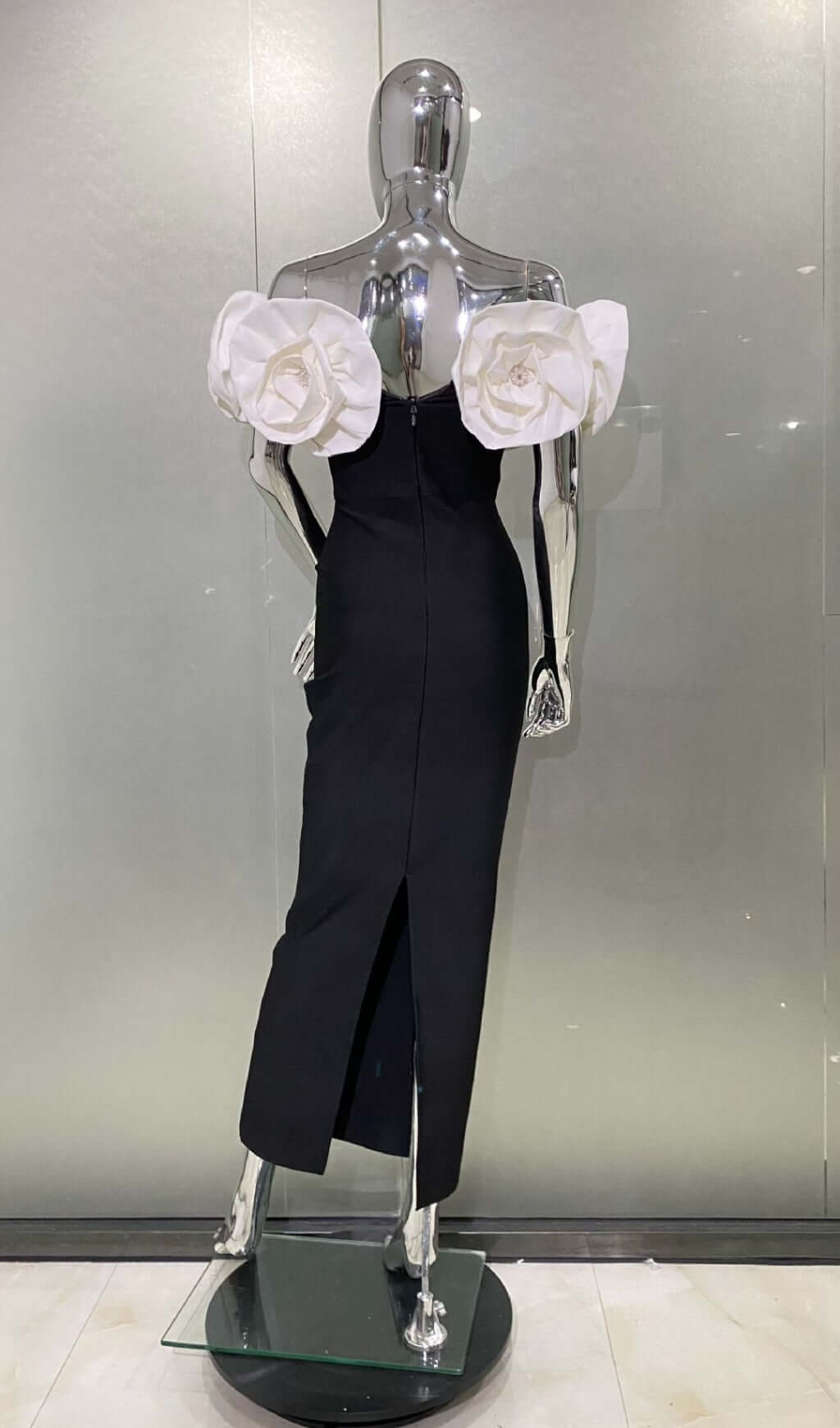 Ananux Flower Drcor Maxi Dress