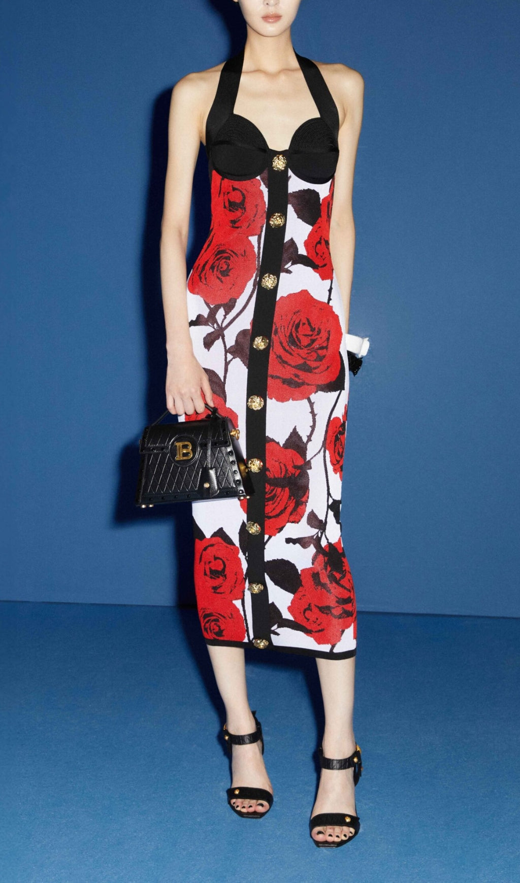 Atenea Flower Midi Bandage Dress