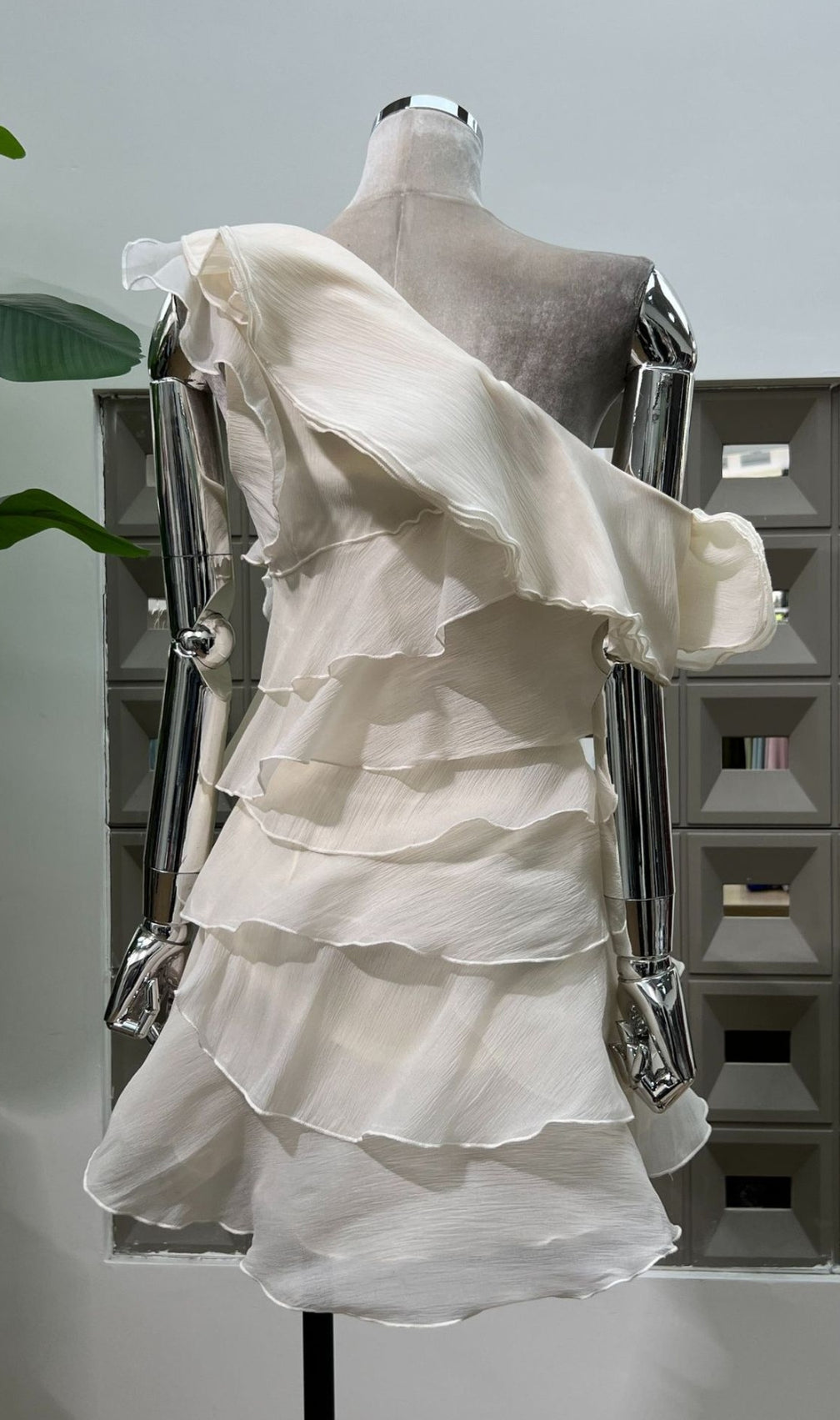 Erin Flower Ruffle Mini Dress