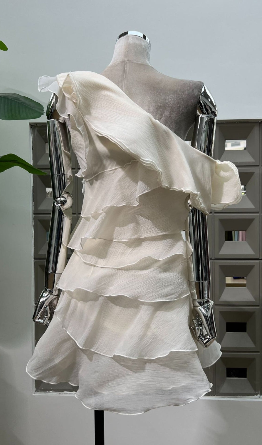 Erin Flower Ruffle Mini Dress