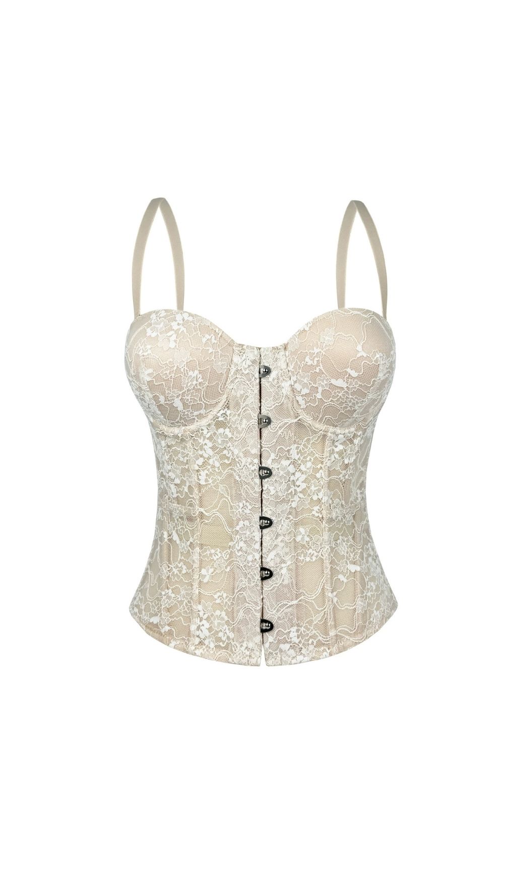 Karma Enchanting Lace Corset Top - Sheer Boned Bustier