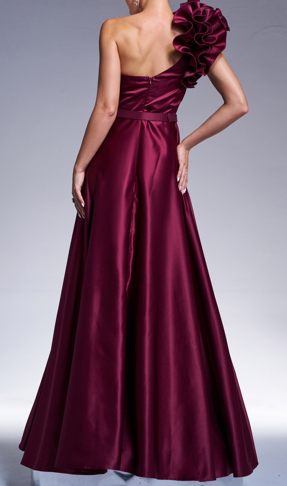 Coskun One-Shoulder Maxi Dress