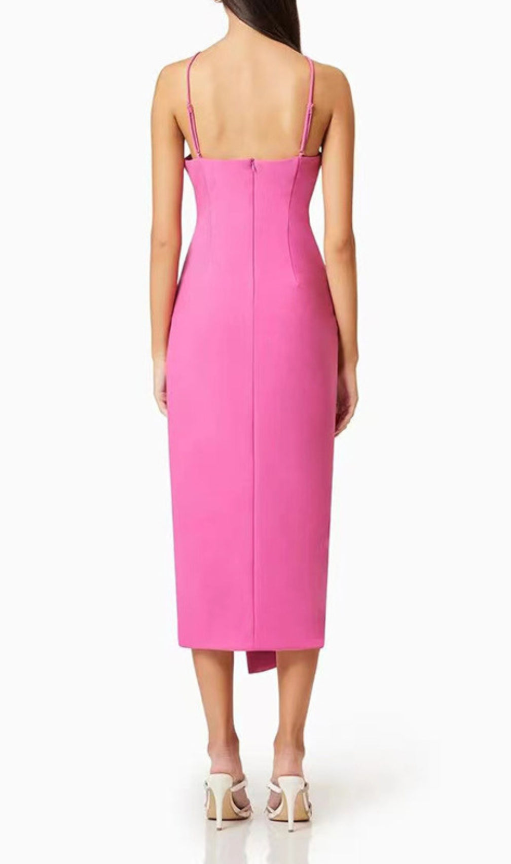 Darva Flower Halter Midi Dress