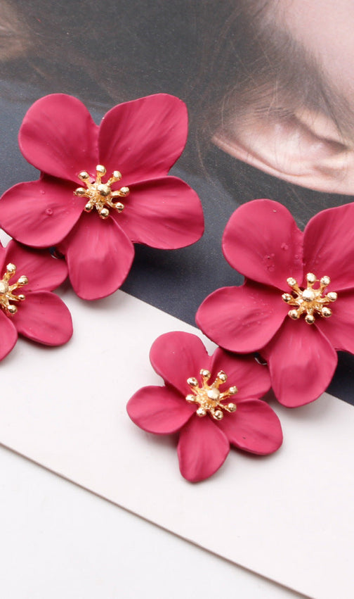Double Flower Earrings