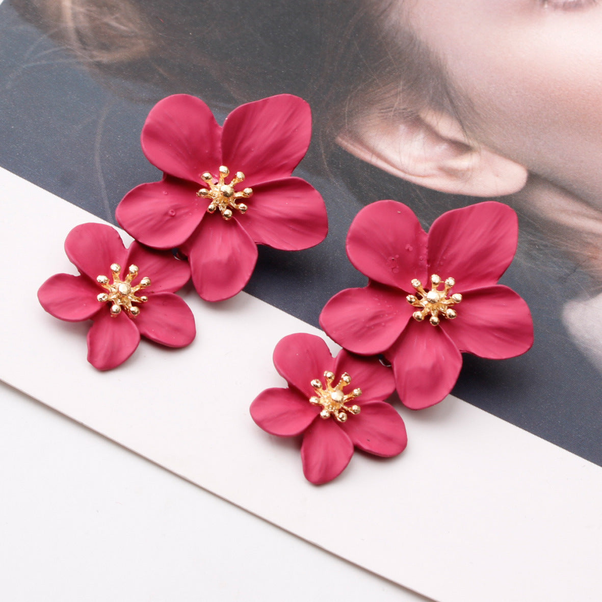 Double Flower Earrings