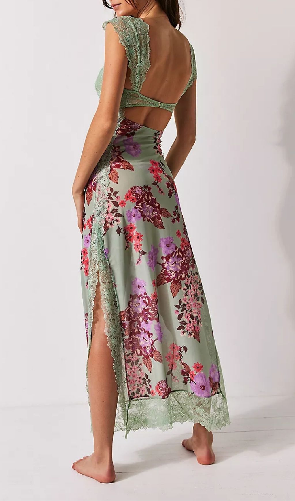 Ladee Lace Floral Midi Dress