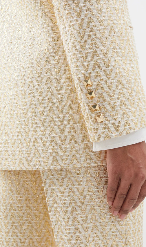 Annie Cotton-Blend Tweed Jacket Suit