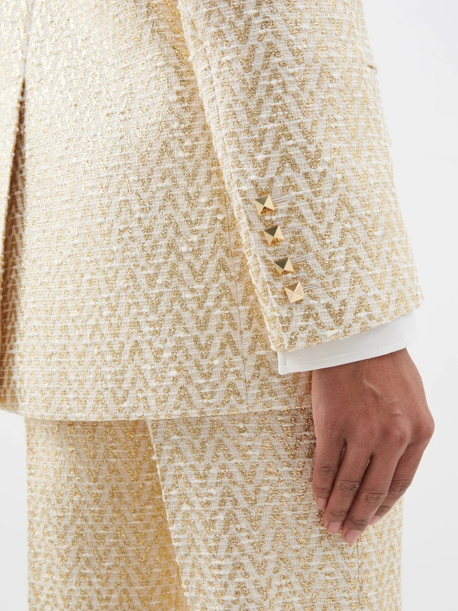 Annie Cotton-Blend Tweed Jacket Suit