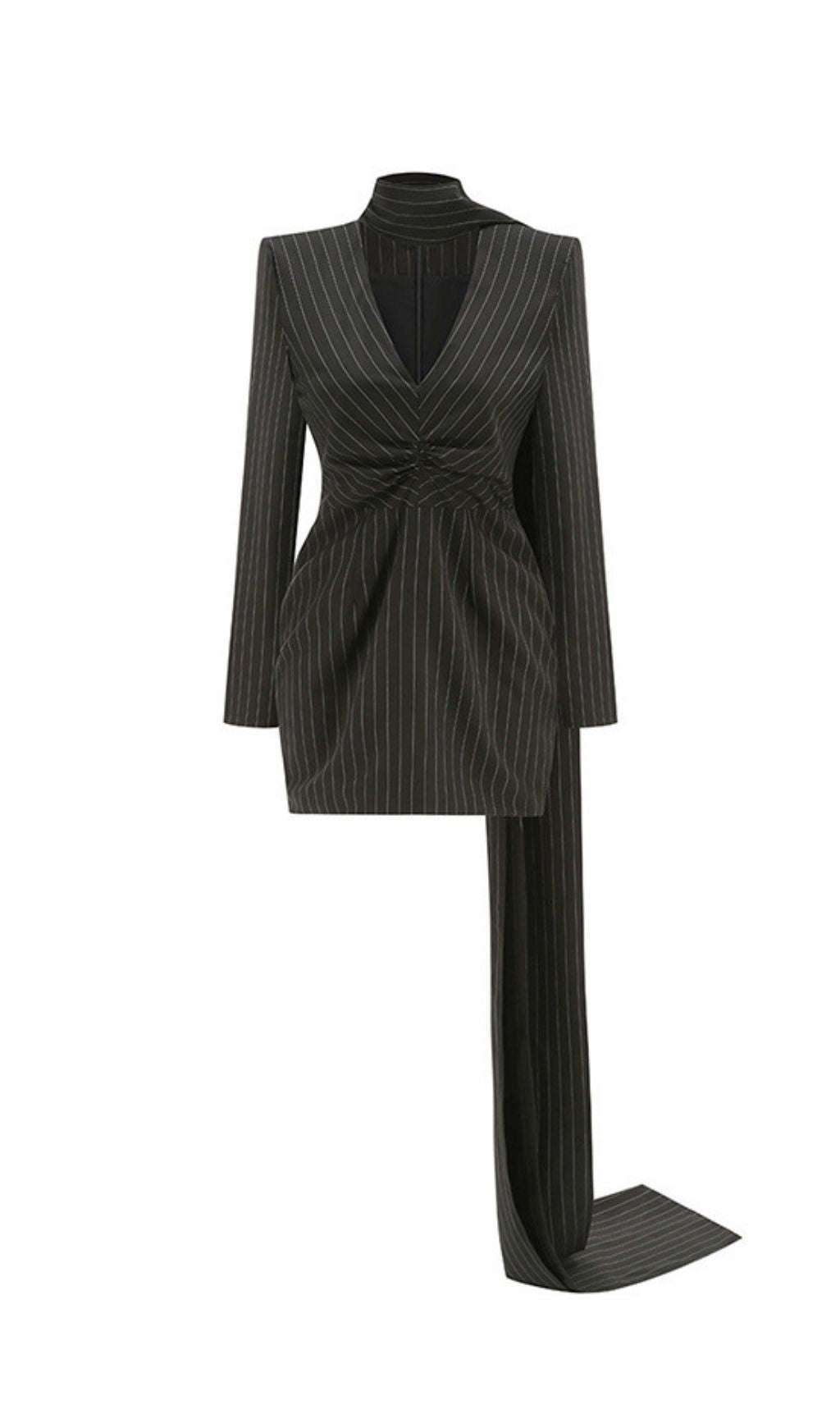 Kathrine V-Neck Long Sleeve Mini Dress