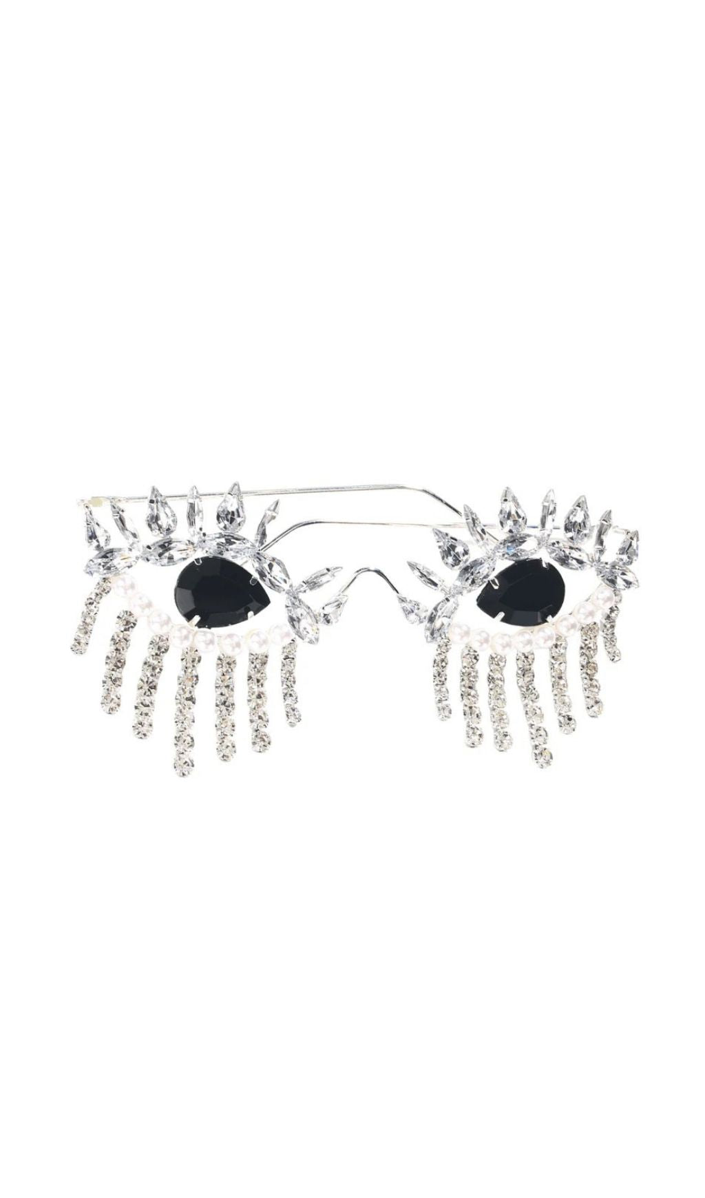 Morrissey Rhinestone Fringe Sunglasses