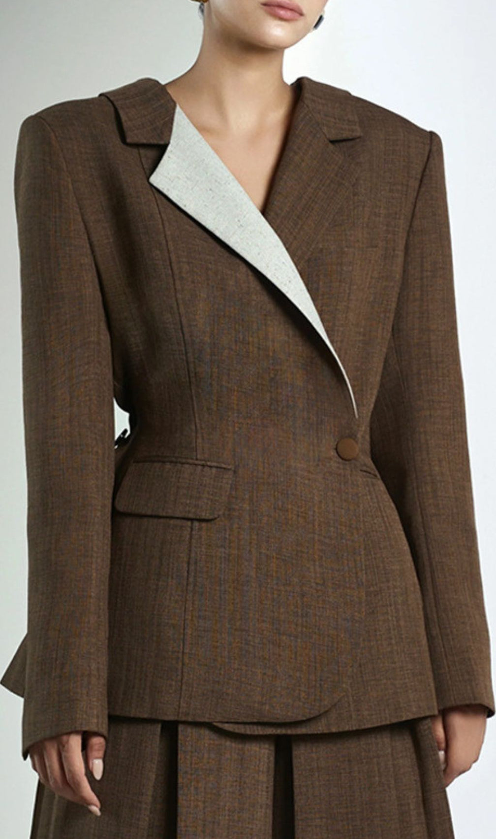 Giustina Contrast Stitching Blazer
