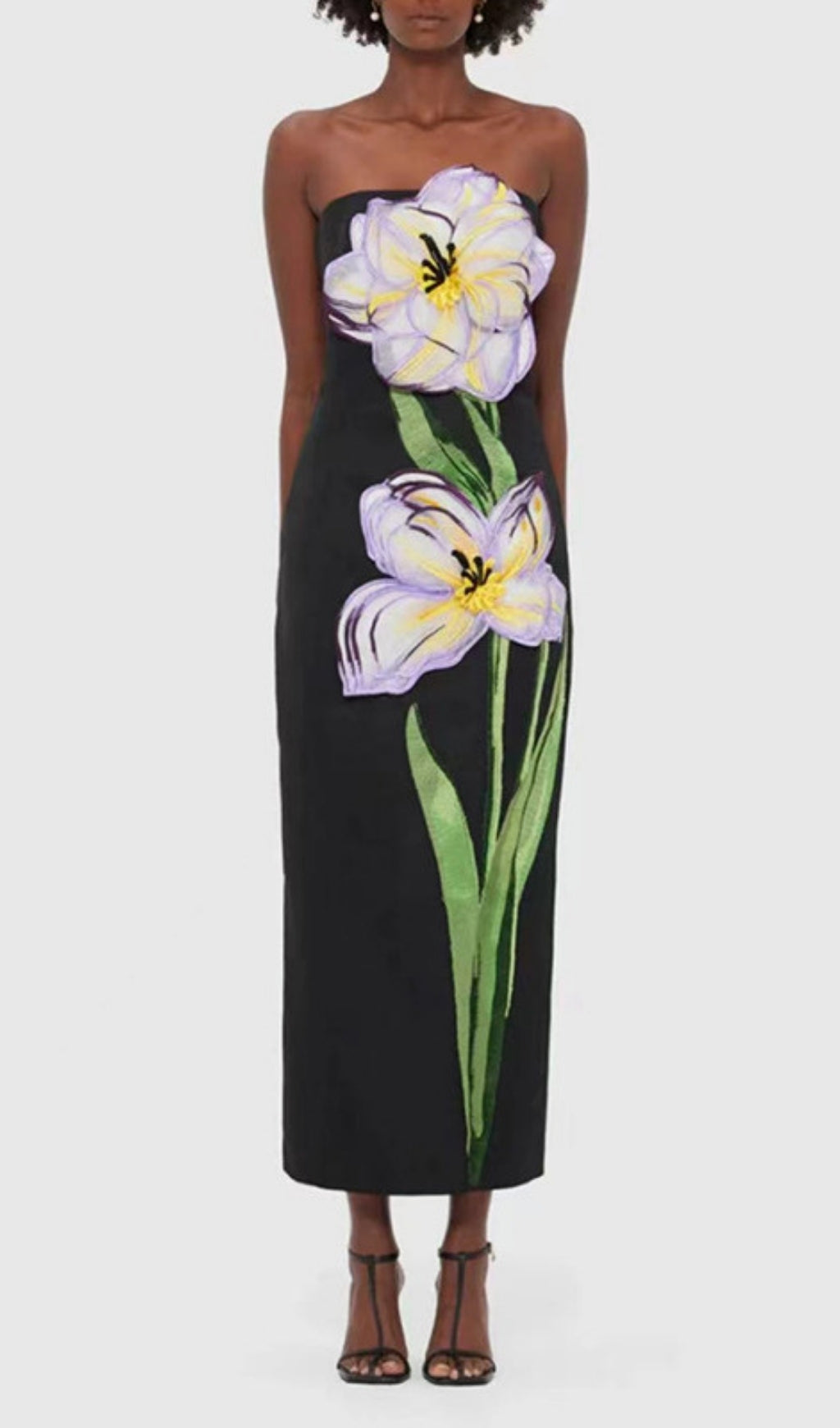 Freddy Strapless Flower Maxi Dress
