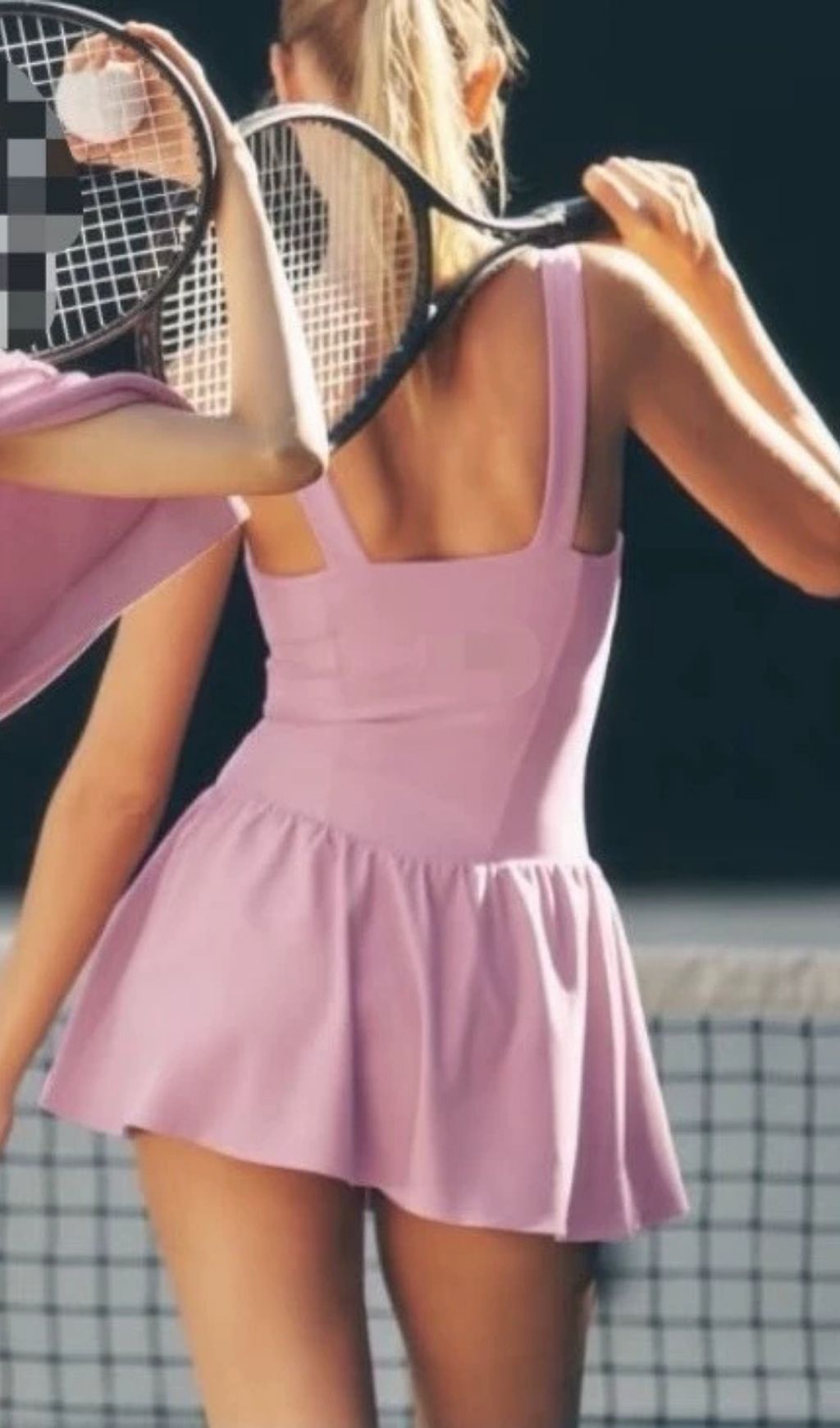 Laraib Pink Strappy Mini Dress