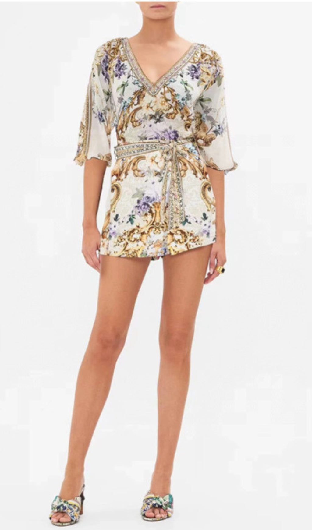 Alpana Printed Two-Piece Suit