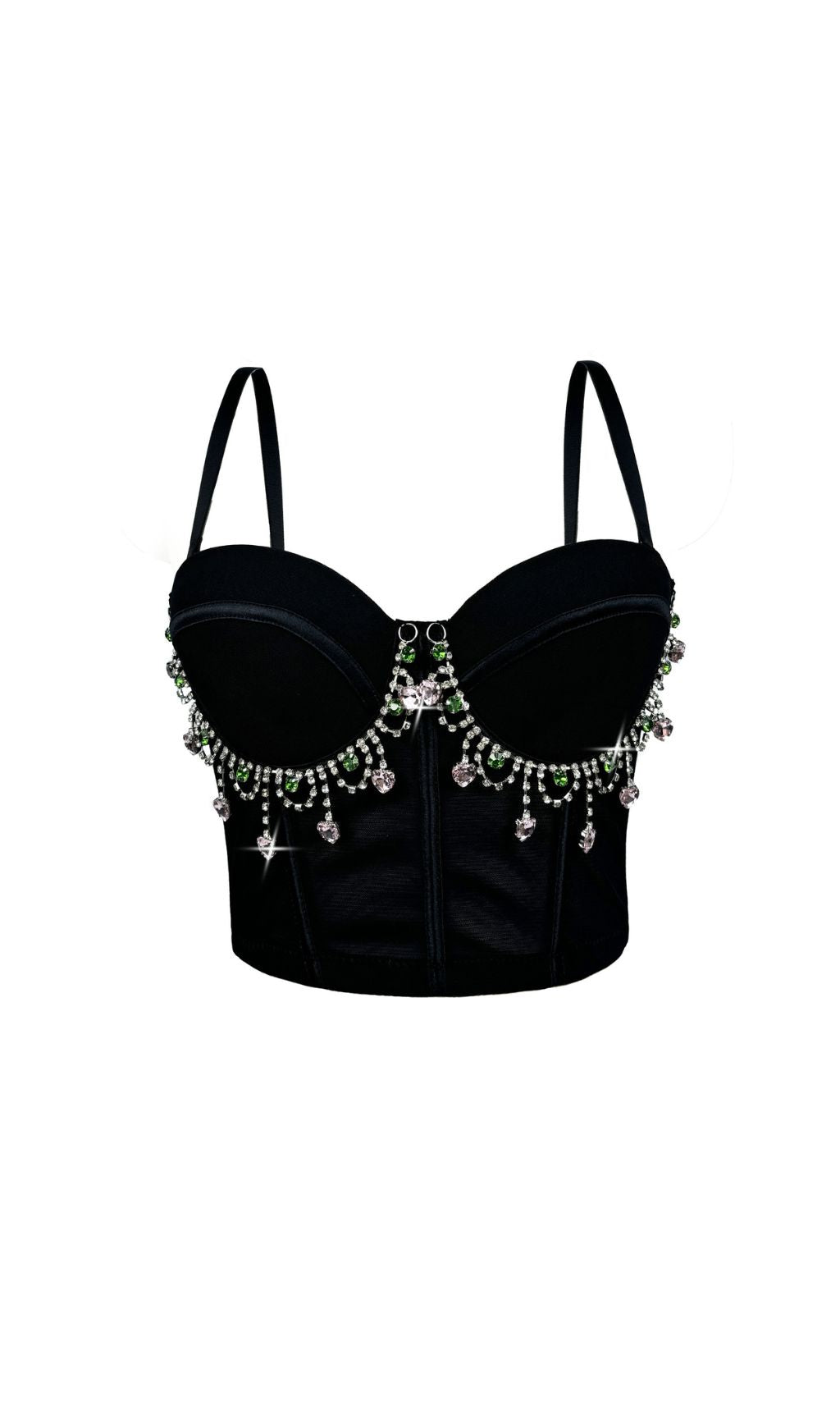 Fausta Diamante Corset Crop Top