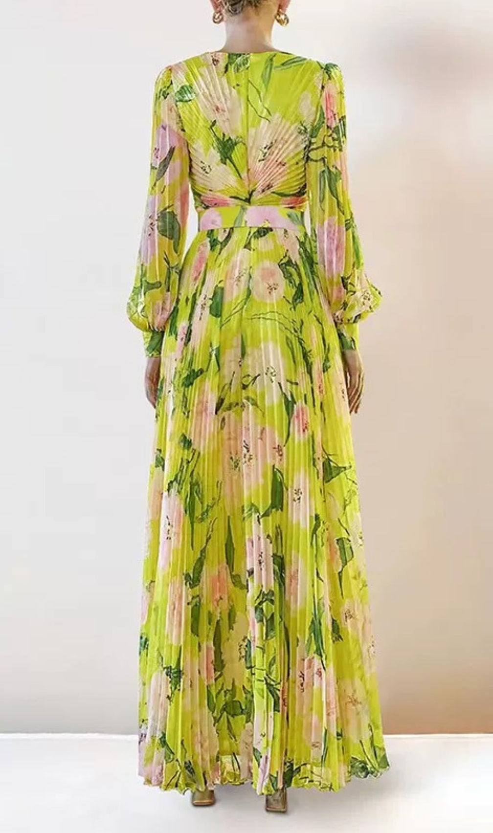 Frigg Floral Printed Long Sleeve Maxi Dress