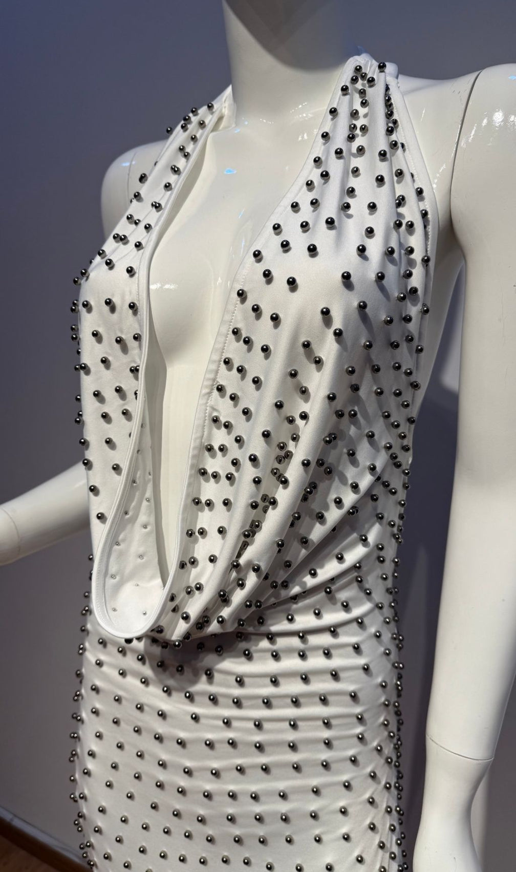 Jahzara Sparkling Halter Beaded Backless Maxi Dress | Elegant Gala & Formal Gown