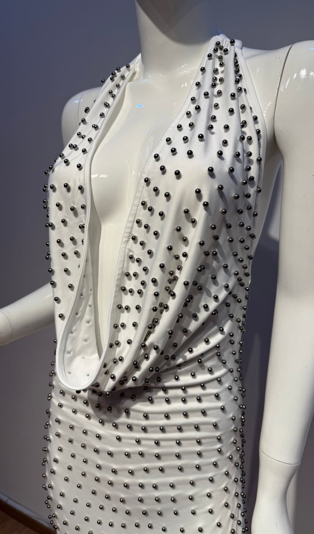 Jahzara Sparkling Halter Beaded Backless Maxi Dress | Elegant Gala & Formal Gown