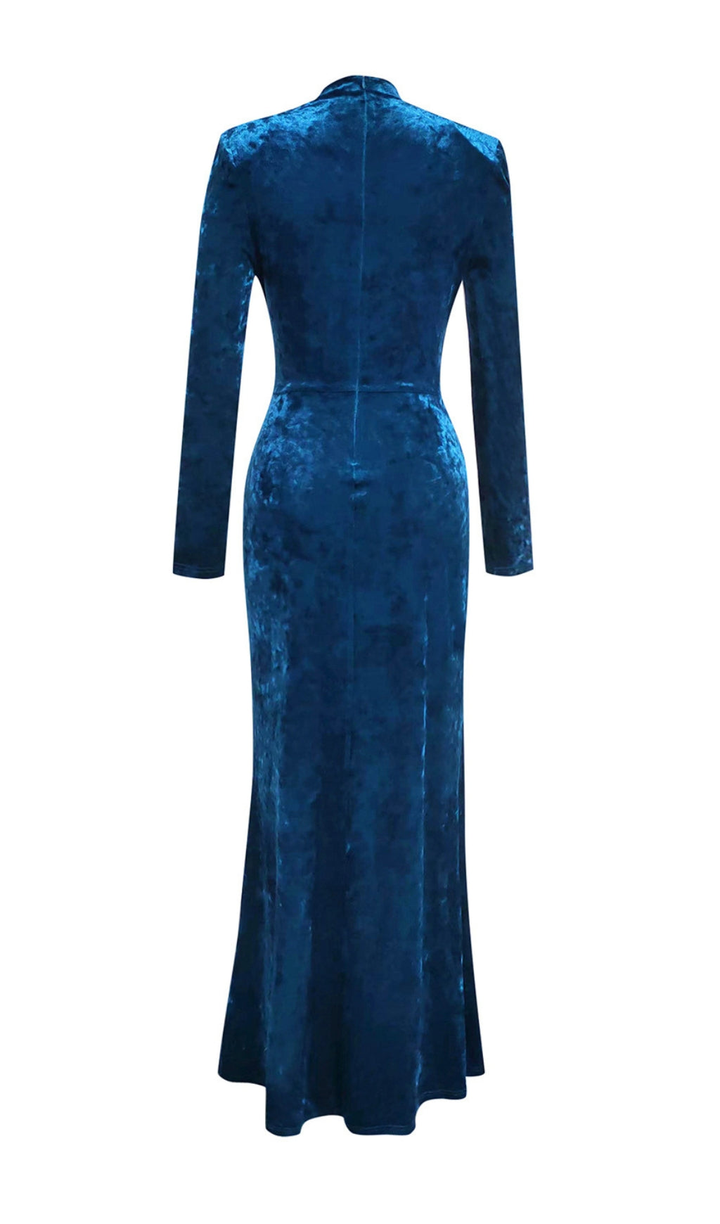 Bronka Cutout Slit Velvet Maxi Dress