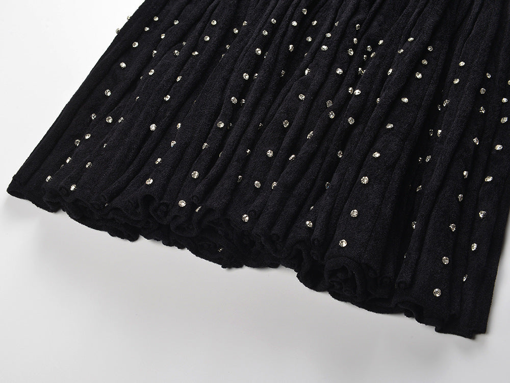 Aureline Crystal-Embellished Black Mini Dress - Chic Cocktail & Party Wear