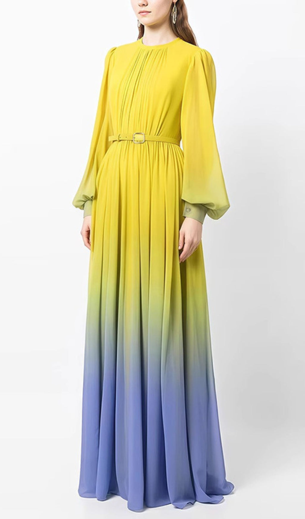 Ebba Lantern Long Sleeves Maxi Dress