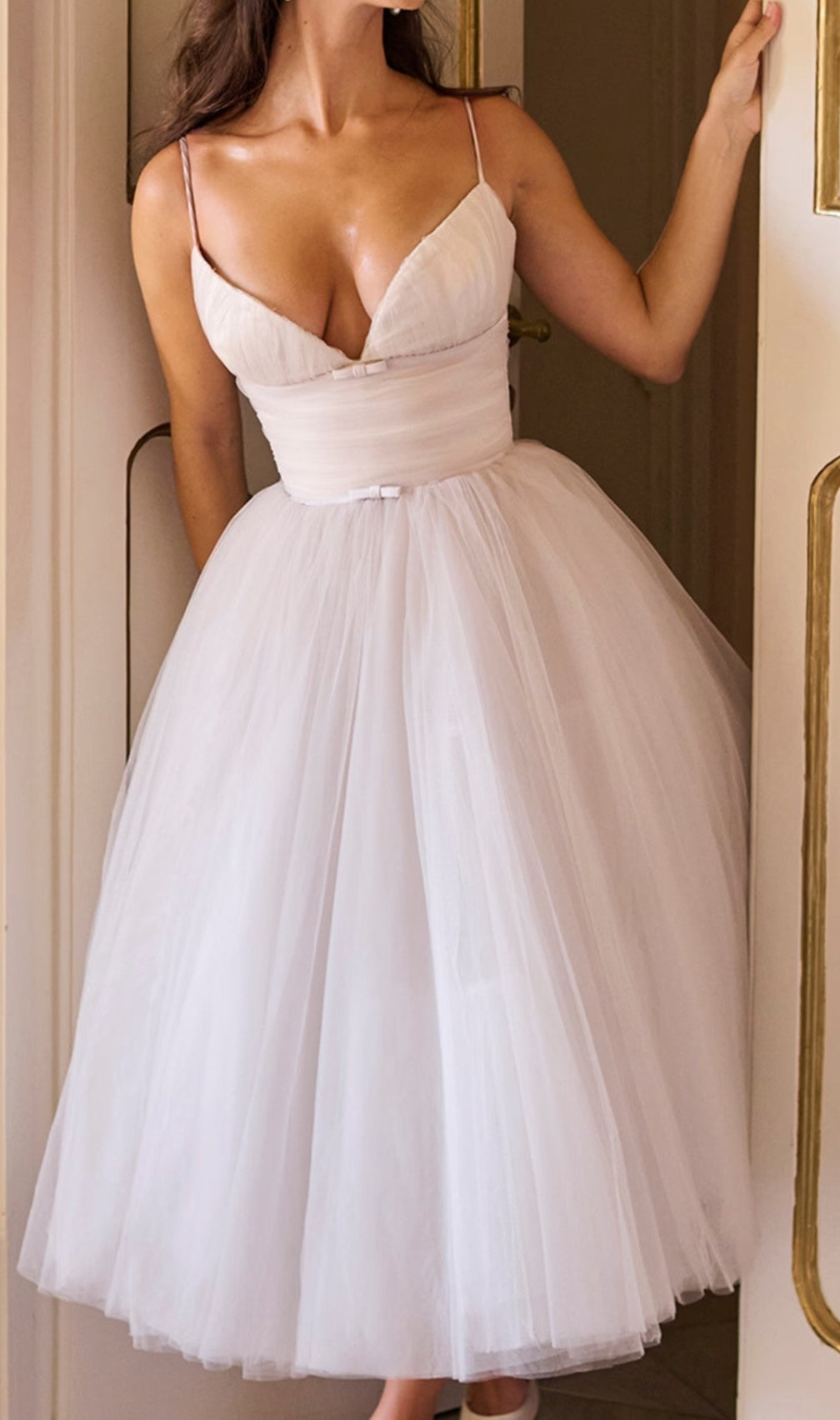 Diellza Mesh Midi Dress