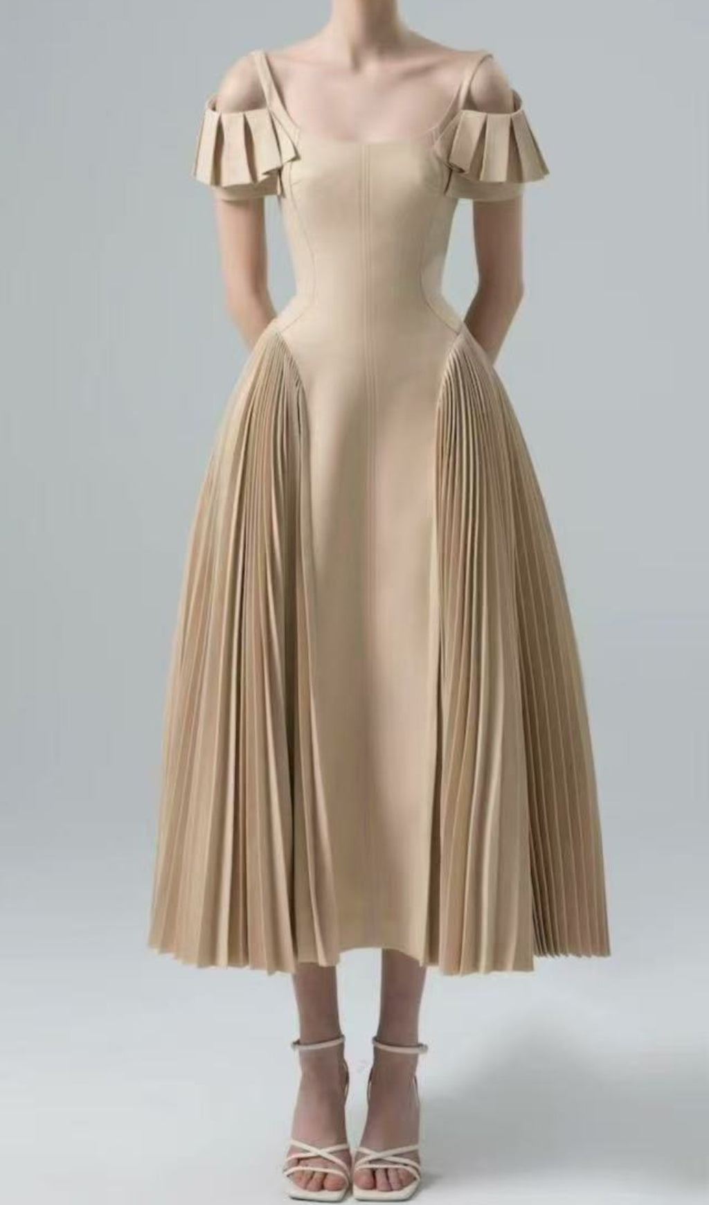 Duarte Pleated Midi Dress