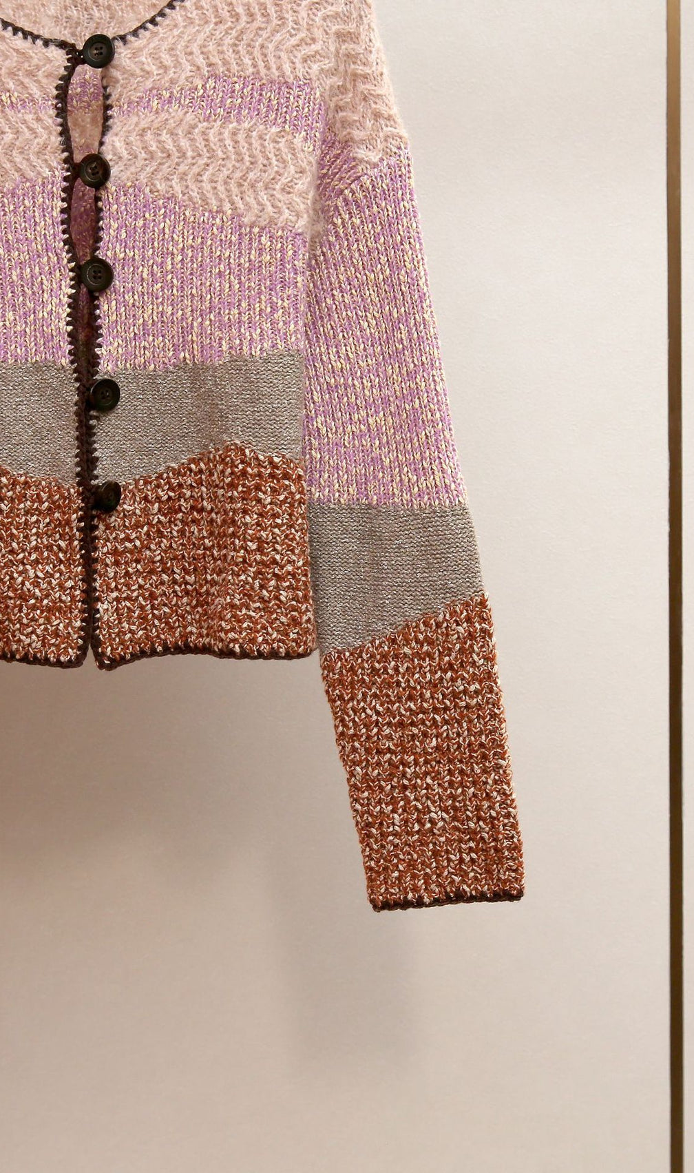 Hasel Multi-Color Striped Knit Cardigan - Chic Boho Layering for Women