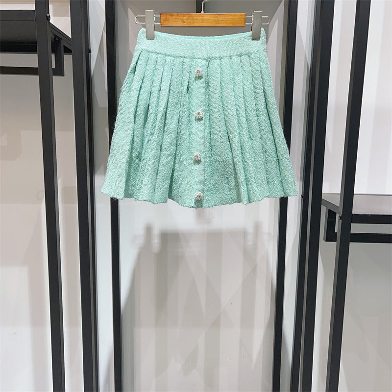 Admiral Mint Sequin Knit Cardigan Set