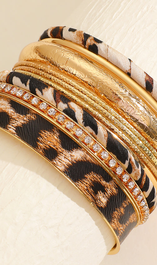 Sylorin Leopard Rhinestone Bracelet