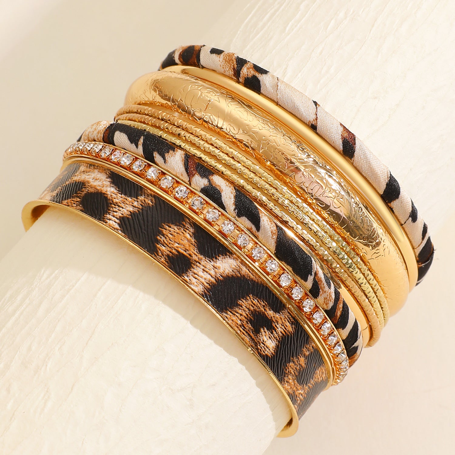 Sylorin Leopard Rhinestone Bracelet