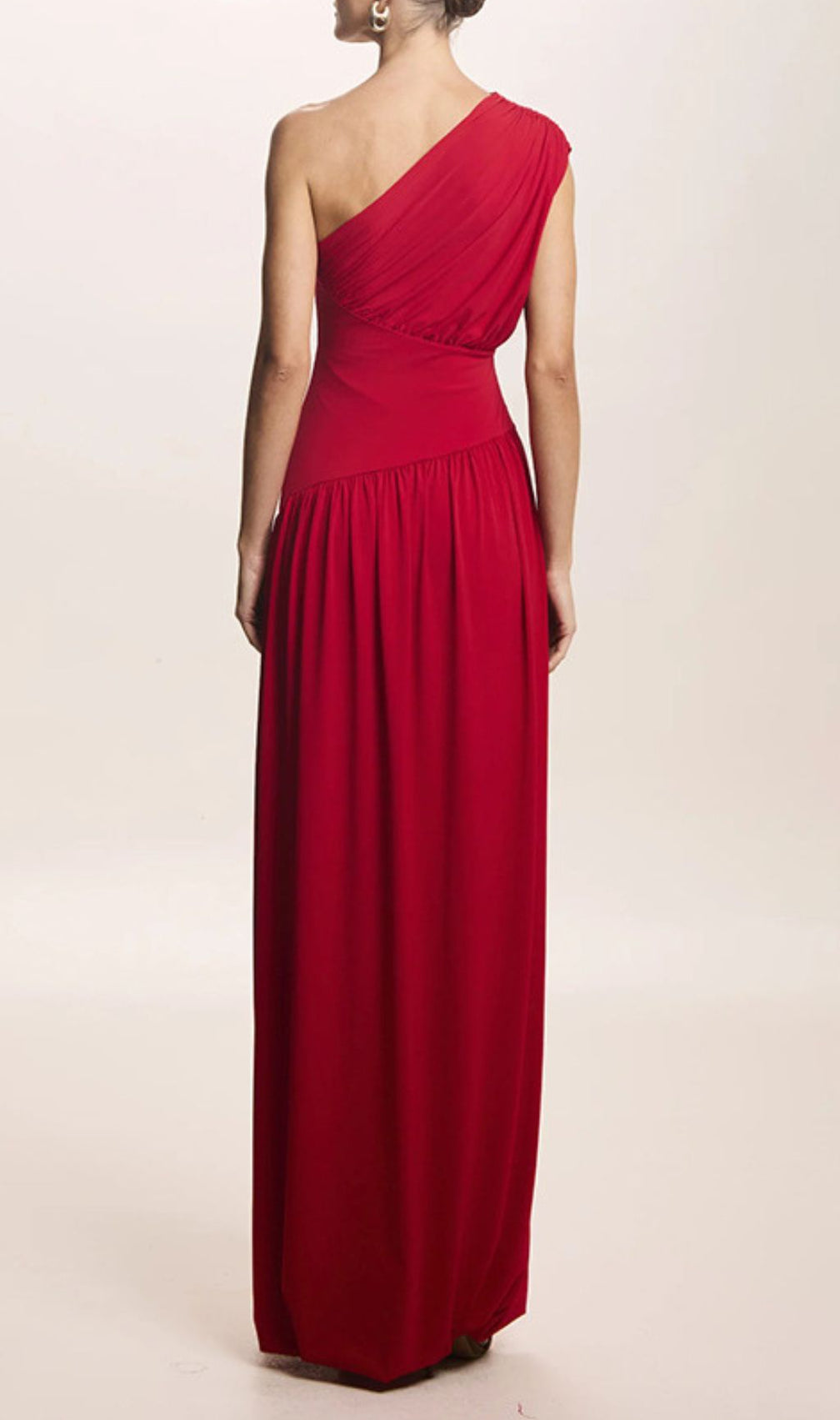 Jordon Red One-Shoulder Maxi Dress: Stunning Gala & Wedding Guest Gown