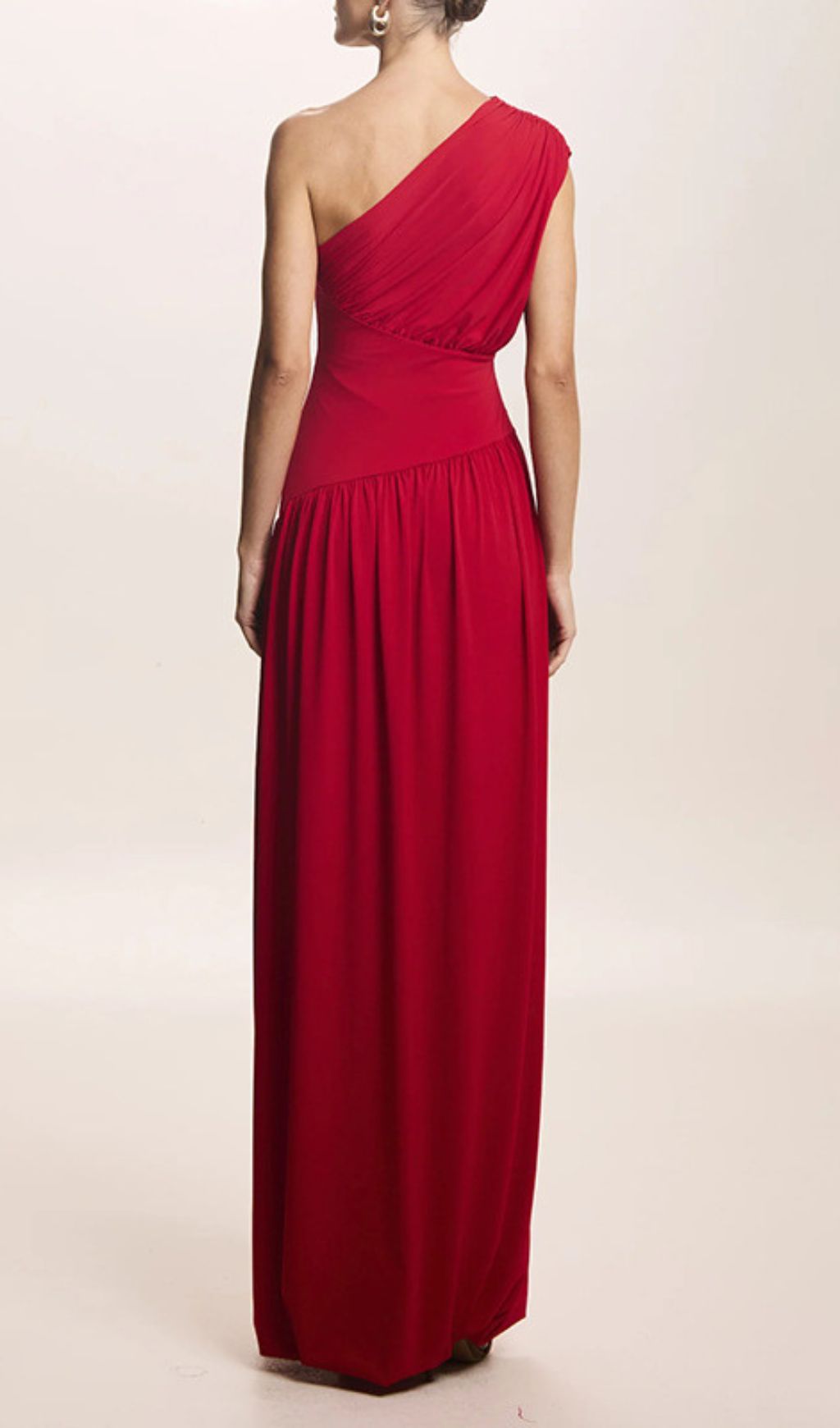 Jordon Red One-Shoulder Maxi Dress: Stunning Gala & Wedding Guest Gown