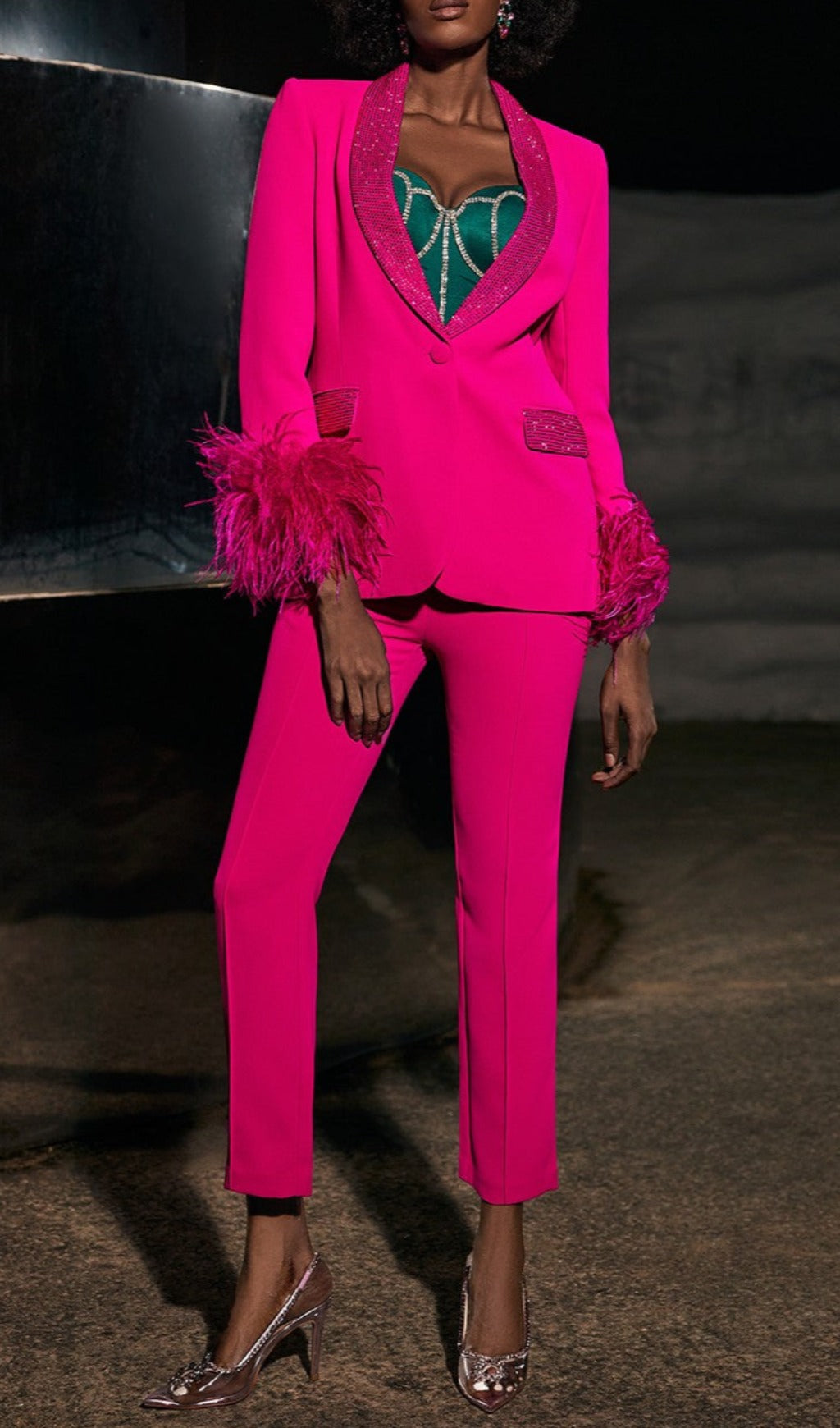 Bodycon Pants In Pink