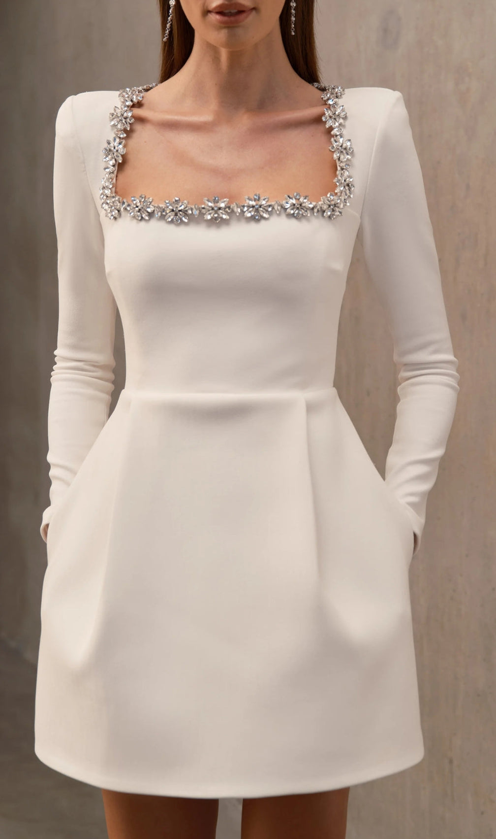 Aramoana Crystal Decor Mini Dress
