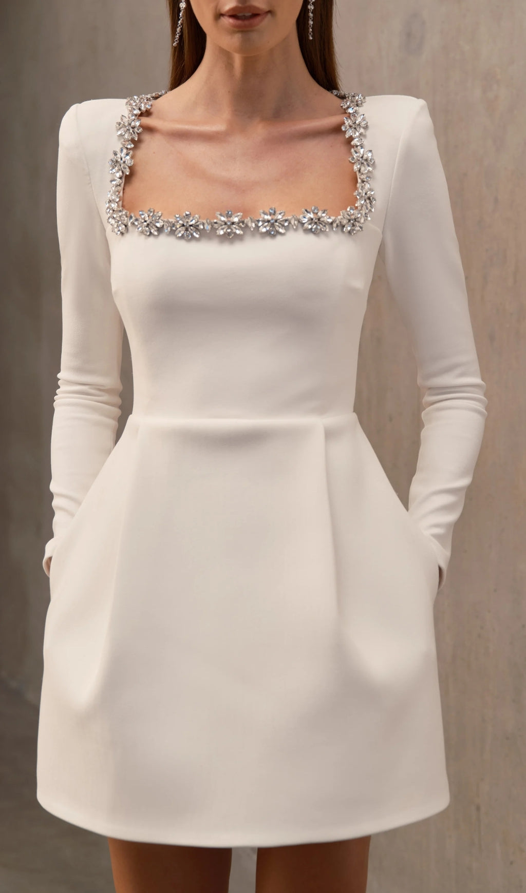 Aramoana Crystal Decor Mini Dress